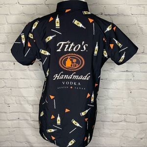 Tito’s Vodka Button down short sleeve shirt